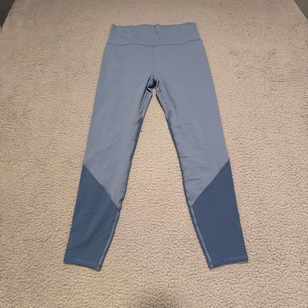 Vuori Studio Series Blue Leggings Women's Breathe Interlock Leggings SZ Large